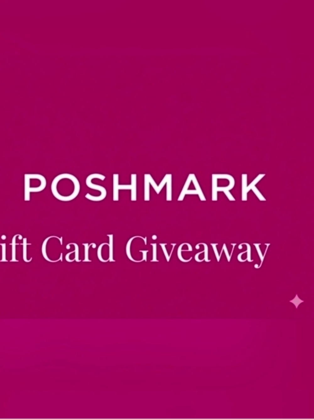 Poshmark Gift Card Graphic - Fuchsia Pink